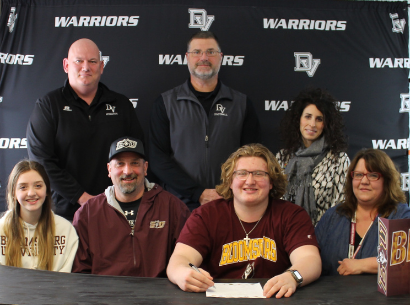 Senior football player Ryan Battaglia signed with Bloomsburg University – Division II