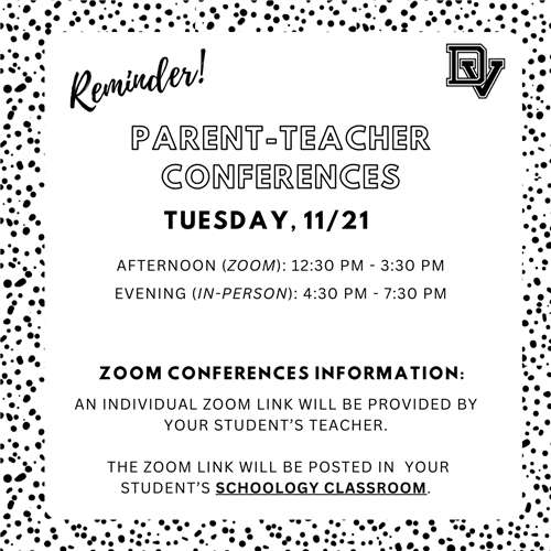  Parent-Teacher Conferences Reminder